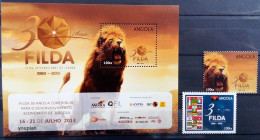 Angola 2013, 30 Years Of FILDA, MNH S/S And Stamps Set - Angola