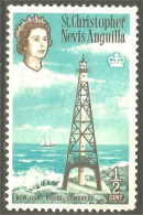 XW01-1516 St Christopher Nevis Anguilla Phare Sombrero Lighthouse Lichtturm Faro No Gum - Leuchttürme