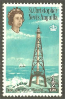 XW01-1512 St Christopher Nevis Anguilla Phare Sombrero Lighthouse Lichtturm Faro No Gum - St.Kitts Y Nevis ( 1983-...)