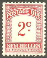 XW01-1504 Seychelles Postage Due Taxe No Gum - Seychellen (1976-...)