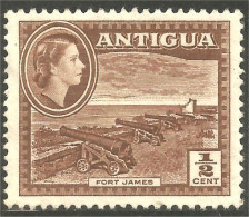 XW01-1475 Antigua Fort James Canon Cannon No Gum - Antigua Y Barbuda (1981-...)