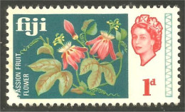 XW01-1458 Fiji Fleur Flower Blume Fruit Passion No Gum - Fidji (1970-...)