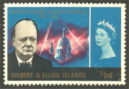 XW01-1457 Gilbert Ellis Islands Winston Churchill No Gum - Sir Winston Churchill