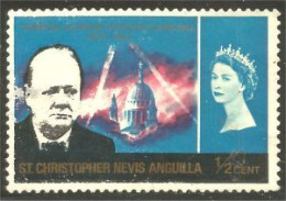 XW01-1455 St Christopher Nevis Anguilla Winston Churchill No Gum - Sir Winston Churchill