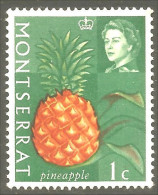 XW01-1378 Montserrat Fruit Frucht Pineapple Ananas Pina No Gum - Obst & Früchte