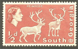 XW01-1367 South Georgia Reindeer Renne Rentier Reno No Gum - Other & Unclassified