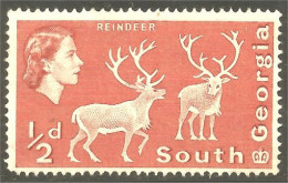 XW01-1366 South Georgia Reindeer Renne Rentier Reno No Gum - Other & Unclassified