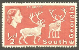 XW01-1365 South Georgia Reindeer Renne Rentier Reno No Gum - Other & Unclassified