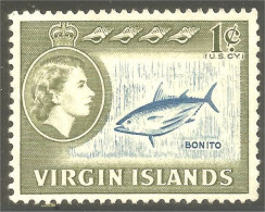 XW01-1379 Virgin Islands Iles Vierges Bonito Poisson Skipjack Tuna Thunfisch Thon Fisch Tonno Striato No Gum - Vissen