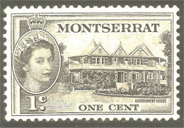 XW01-1371 Montserrat Government House Maison Du Gouvernement No Gum - Montserrat