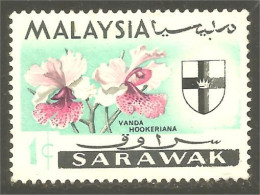 XW01-1347 Malaysia Sarawak Orchidée Orchid Orkid Orchidea Orquidea Vanda Hookeriana - Andere & Zonder Classificatie