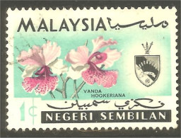 XW01-1333 Malaysia Negeri Sembilan Orchidée Orchid Orkid Orchidea Orquidea Vanda Hookeriana - Maleisië (1964-...)