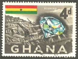 XW01-1308 Ghana Mines Minéraux Mineral Diamant Diamond - Ghana (1957-...)