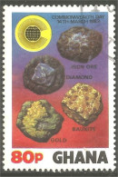 XW01-1284 Ghana Commonwealth Day Diamant Diamond Iron Ore Minerai Fer Bauxite Or Gold - Minéraux