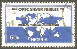 XW01-1250 Nigeria 25 Ans Years OPEC Cooperation - Nigeria (1961-...)