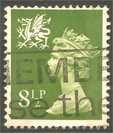 XW01-1224 Wales Monmouthshire Queen Elizabeth II 8 1/2 Green - Wales