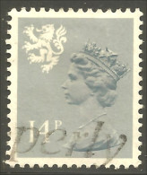 XW01-1220 Scotland Queen Elizabeth II 14p Gray Blue - Ecosse