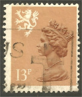XW01-1219 Scotland Queen Elizabeth II 13p Red Brown - Ecosse