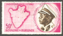 XW01-1157 Burundi Independance Carte Map - Géographie