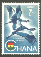 XW01-1122 Ghana Crowned Cranes Grues Couronnées MH * Neuf - Grues Et Gruiformes