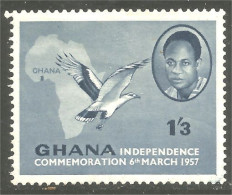 XW01-1130 Ghana Independence Oiseau Bird Vogel Uccello MH * Neuf - Sonstige & Ohne Zuordnung