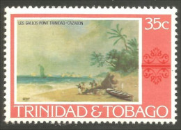 XW01-1089 Trinidad Tobago Tableau Painting Los Gallos Voilier Bateau Sailing Ship Schiffe MNH ** Neuf SC - Boten