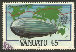 XW01-1083 Vanuatu Graf Zeppelin Ballon Balloon - Zeppeline