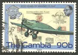 XW01-1080 Gambia Avion Airplane Flugzeug Aereo 200 Years Montgolfier Junkers - Aerei