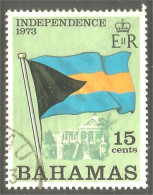 XW01-1077 Bahamas Drapeau Flag Indépendance Independence - Postzegels