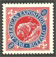 XW01-1045 USA Pan-American Stamp Expo Exhibition Buffalo Bison Bisonte MNH ** Neuf SC - Unused Stamps