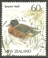 XW01-1015 New Zealand Oiseau Canard Sarcelle Brown Teal Duck Bird Ente Anatra Pato - Anatre