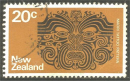 XW01-1002 New Zealand Tatouage Masque Maori Mask Tattoo - Autres & Non Classés