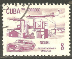 XW01-1925 Cuba Nickel Metal Avion Airplane Auto Automobile Car - Airplanes