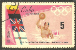 XW01-1920 Cuba Waterpolo Water-polo Jeux Olympiques Olympic Games Mexico - Waterpolo