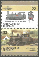 XW01-1911 St-Vincent Train Locomotive Railway Zug Treno 1884 JNR Class 6690 MNH ** Neuf SC Face $6.00 - Treinen