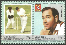 XW01-1916 Union Island Cricket M.C. Cowdrey MNH ** Neuf SC - Cricket