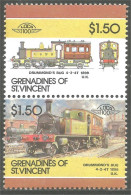 XW01-1889 St-Vincent Train Locomotive Railway Zug Treno 1899 Drummond's Bug MNH ** Neuf SC Face $3.00 - Treinen