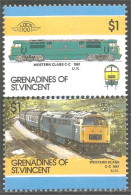 XW01-1888 St-Vincent Train Locomotive Railway Zug Treno 1961 Western MNH ** Neuf SC - Treni