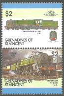 XW01-1890 St-Vincent Train Locomotive Railway Zug Treno 1951 Clan MNH ** Neuf SC Face $4.00 - Treni