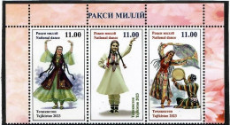 Tajikistan 2023 . National Dance ( Music Instruments ). 3v. - Tayikistán