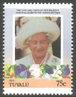 XW01-1883 Tuvalu Queen Mother Elizabeth MNH ** Neuf SC - Königshäuser, Adel