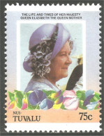 XW01-1879 Tuvalu Queen Mother Elizabeth MNH ** Neuf SC - Familias Reales
