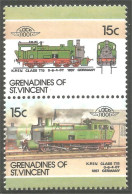 XW01-1884 St-Vincent Train Locomotive Railway Zug Treno 1887 Class T15 MNH ** Neuf SC - Treni