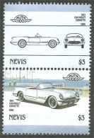 XW01-1874 Nevis Automobile Car Auto 1953 Chevrolet Corvette MNH ** Neuf SC Face $6.00 - Automobili