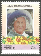 XW01-1877 Tuvalu Queen Mother Elizabeth MNH ** Neuf SC - Familias Reales