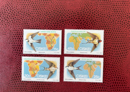 AFRIQUE DU SUD CISKEI 1984 4v Neuf MNH ** Mi 61 64 Pájaro Bird Pássaro Vogel Ucello SÜAFRIKA SOUTH AFRICA - Hirondelles