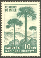 XW01-1843 Chile Arbre Tree Arbor Baum Pin Pine MNH ** Neuf SC - Chili