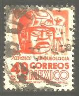 XW01-1825 Mexico Sculpture Tabasco Stone Head Tête Pierre - Arqueología