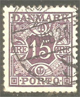 XW01-1806 Danmark 25c Violet Porto Taxe Postage Due - Impuestos