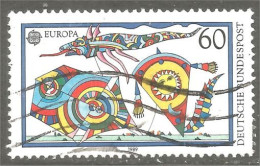 XW01-1771 Germany Cerf-volant Kite Europa 1989 - Non Classificati